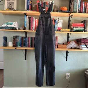 Old Navy Black Denim Overalls